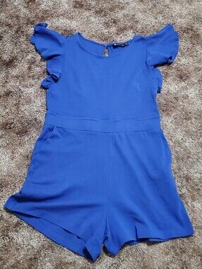 New York & Company Flutter Sleeve Romper